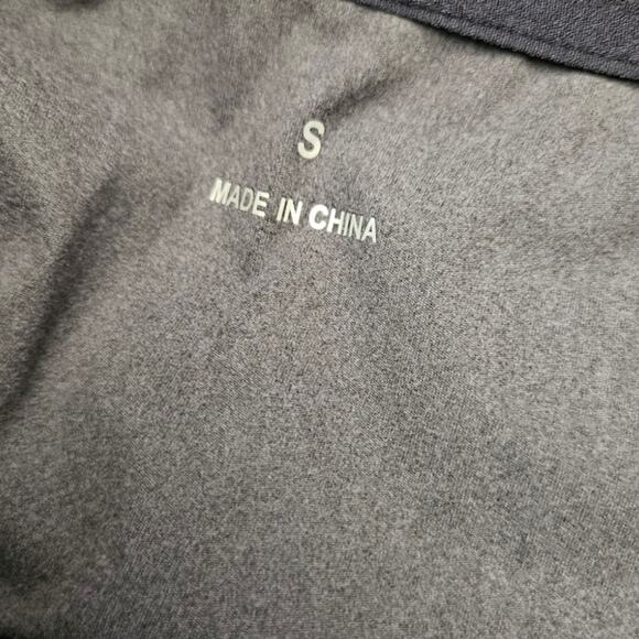 Slate Gray Zip Up Mock Neck Athletic Jacket sz Small - Picture 3 of 4